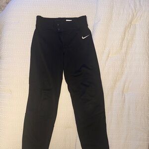 Nike Black Youth Jogger Pants with White Swoosh